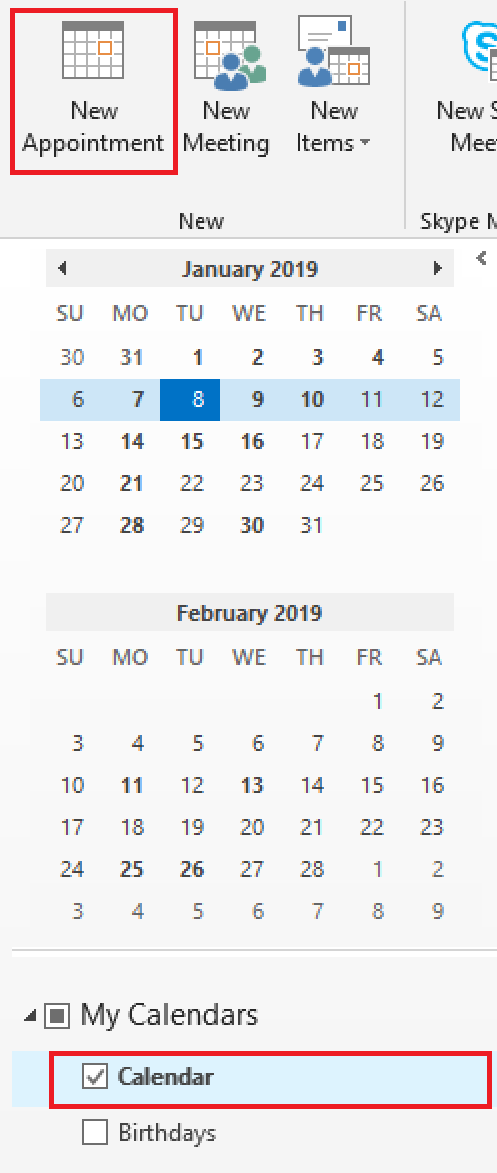 Scheduling in Shared and Non-Staff Outlook Calendars – Rocky Mountain ...